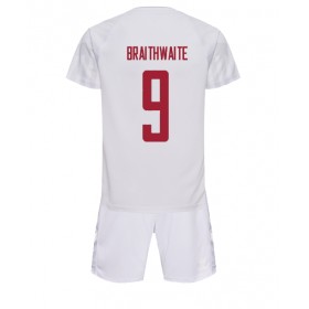 Danmark Martin Braithwaite 9 Børn Udebane VM 2022 - Fodboldtrøjer (S/S)